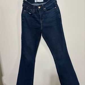 Levi's Women's Dark Blue Boot Cut Jeans Size 4 Short